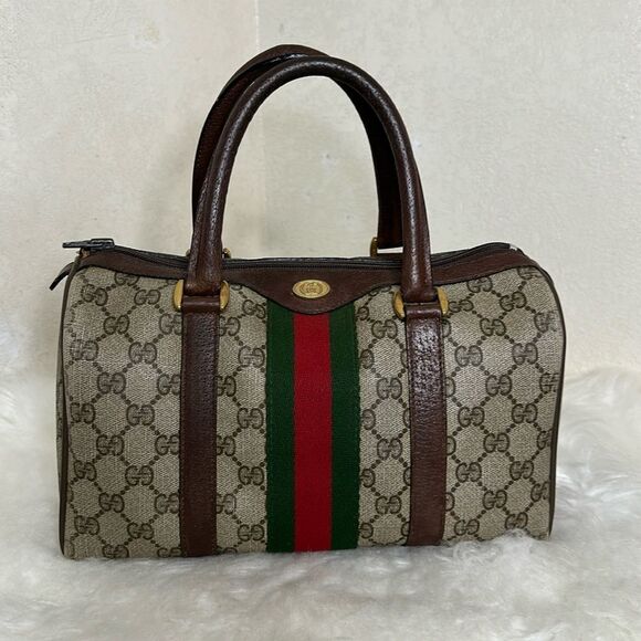 💯Authentic Gucci Boston Handbag with Cherryline 🍀 - Picture 1 of 17